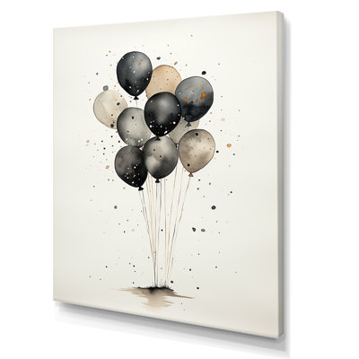 «Minimalist Représentation of Ballons», reproduction d'art sur toile