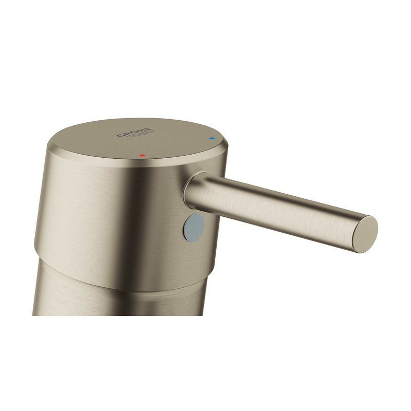 Concetto Single Hole Bathroom Faucet with Drain Assembly, Brushed Nickel