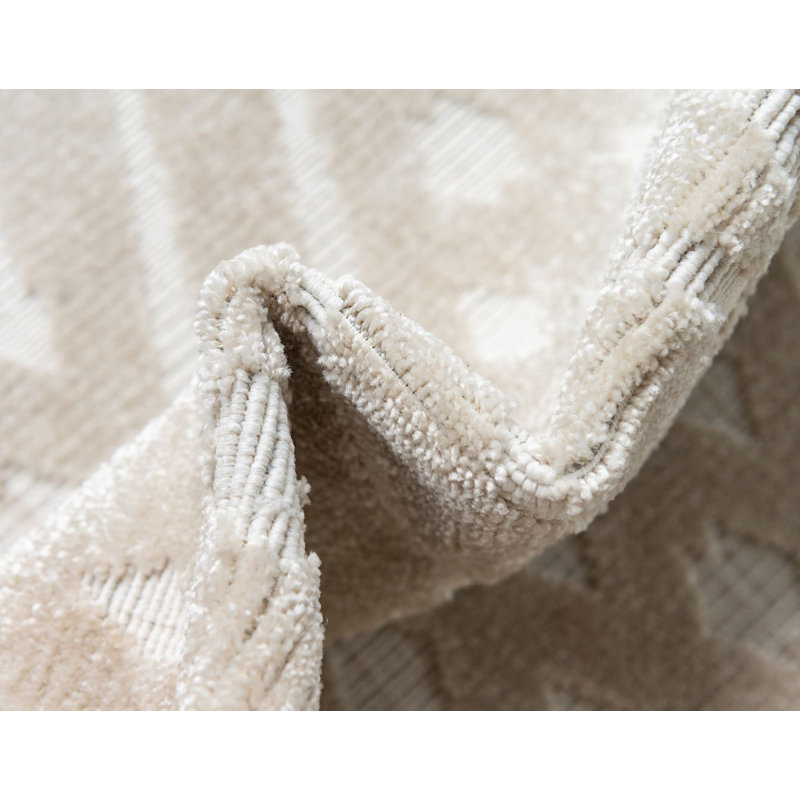 Outdoor Claudia Area Rug Sand Color, Rectangle 4' x 6'