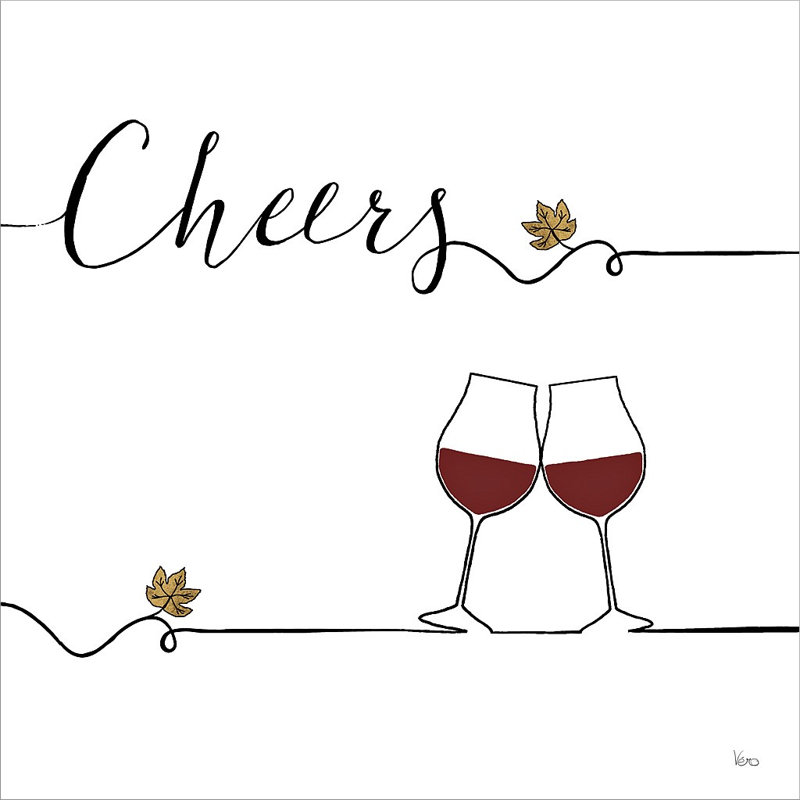 " Underlined Wine V " by Veronique Charron, 24" H x 24" W x 1.5" D