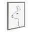 «Minimalist Llama» par Teju Reval, reproduction d'art sur toile encadrée