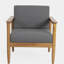 Fauteuil club en bois