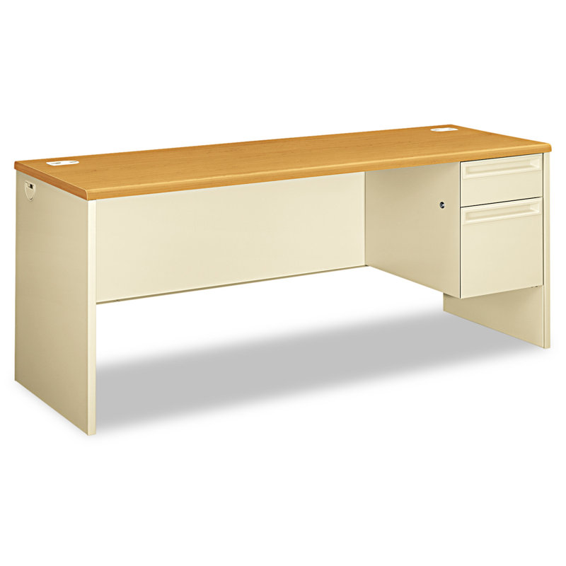 Bureau de direction 38000 Series, Acajou / gris anthracite, Retour à droite