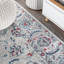 Tapis gris clair / rouge Lazo Modern-610850789