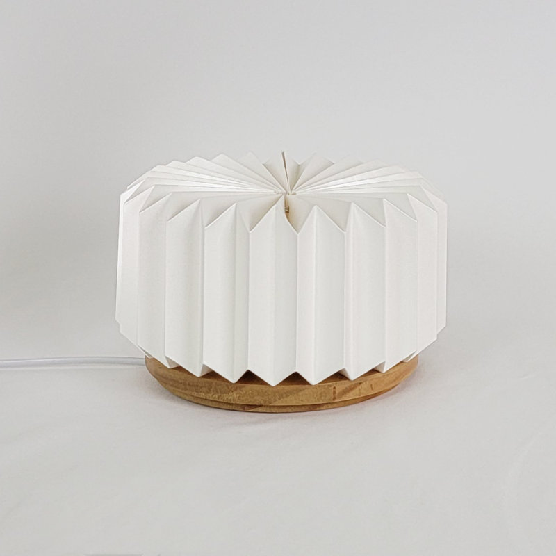 Lampe globe en bois Devontray