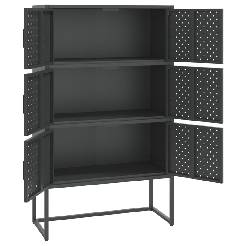Armoire de rangement Darril, Anthracite