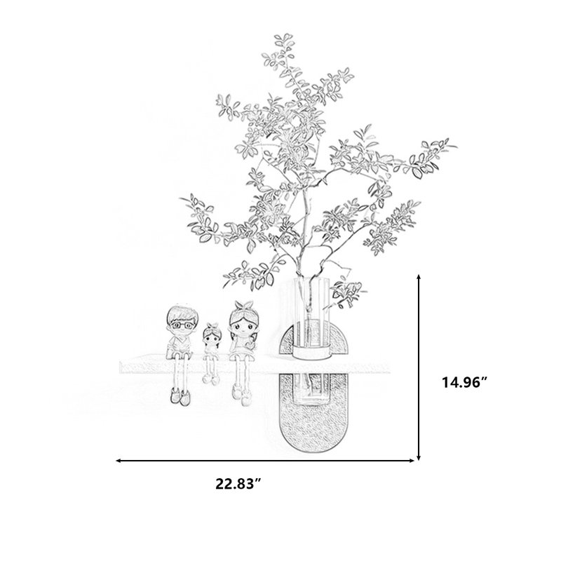 Café, forme libre grès, art mural, H 14,96 po x l 22,83 po