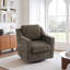 Bronnen Big And Wide Upholstered Cushion Swivel Armchair with Removable Back and Seat Cushion-683606262