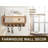 Farmhouse Key Holder with Mail Storage Basket-107329226