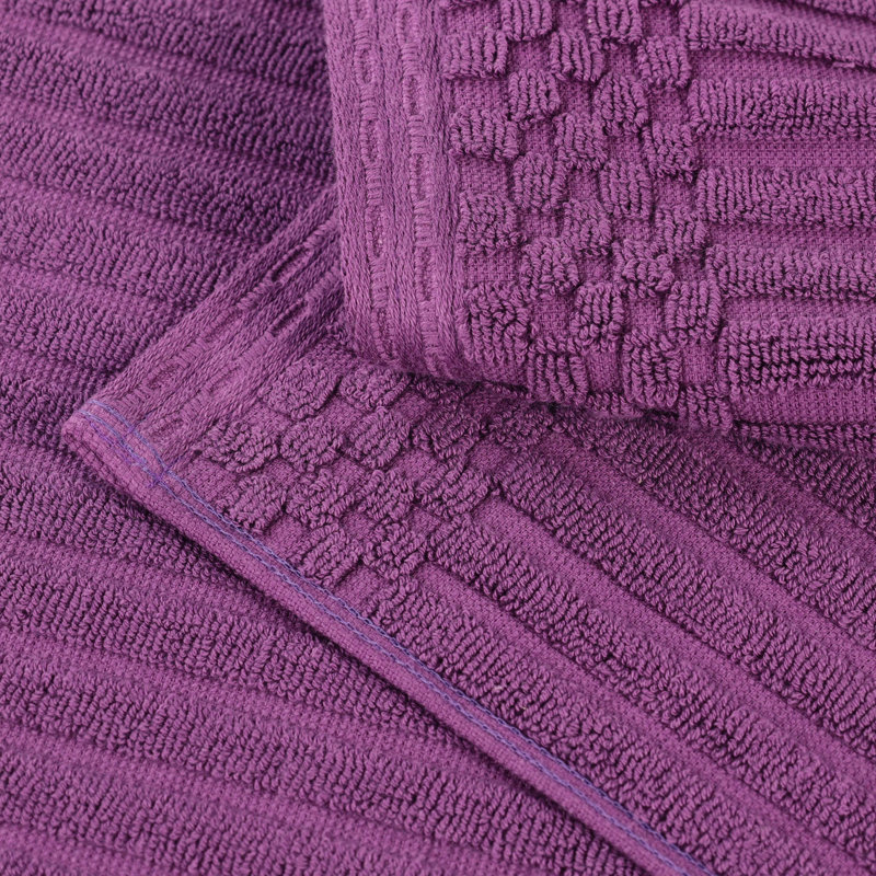 Ensemble de serviettes en coton Kleiman, Mauve
