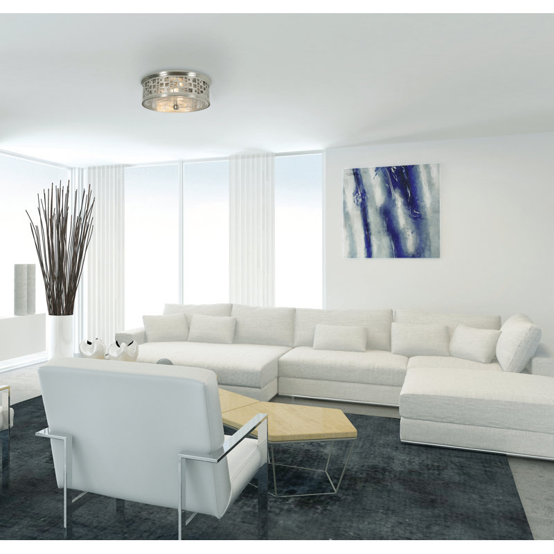 Plafonnier encastré 11 po 2 lumières Aleishia