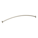 Moen 54-Inch to 72-Inch Adjustable Length Fixed Mount Single Curved Shower Curtain Rod