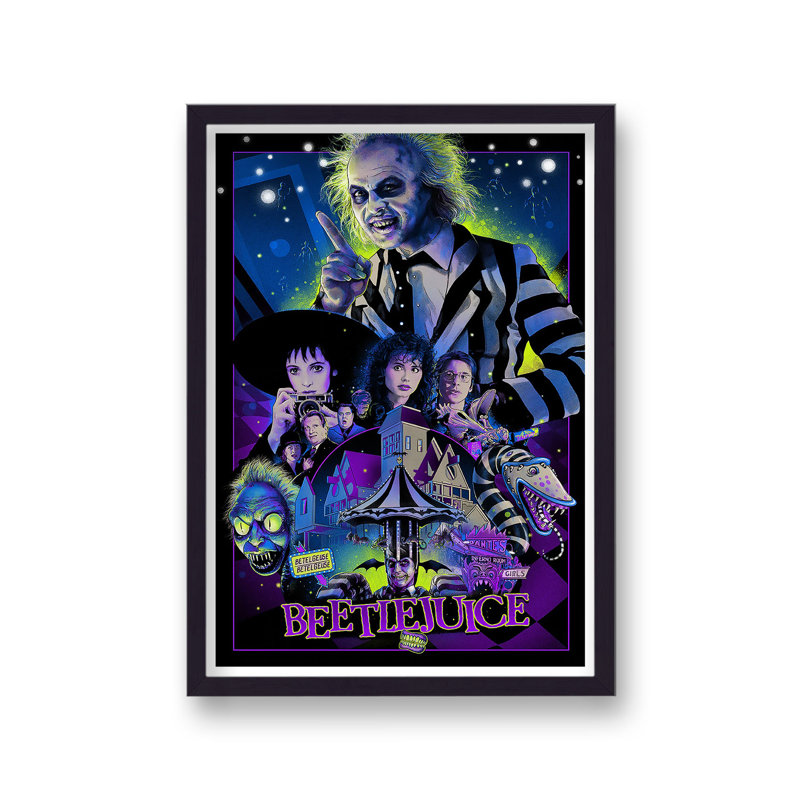 Beetlejuice V2 Reimagined Movie Poster - Single Picture Frame Print