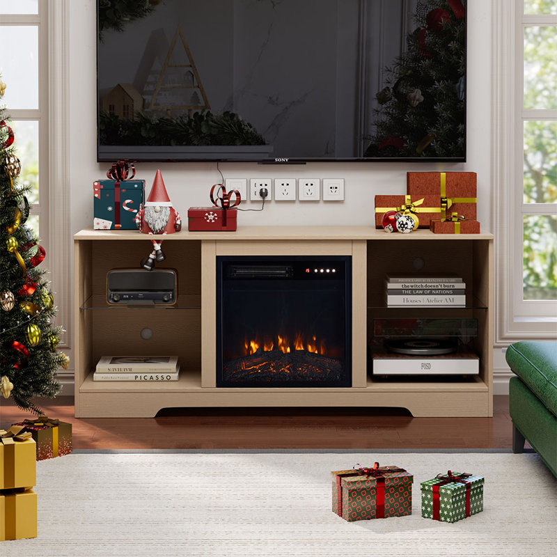 Fireplace for TVs up to 75" with Fireplace Included