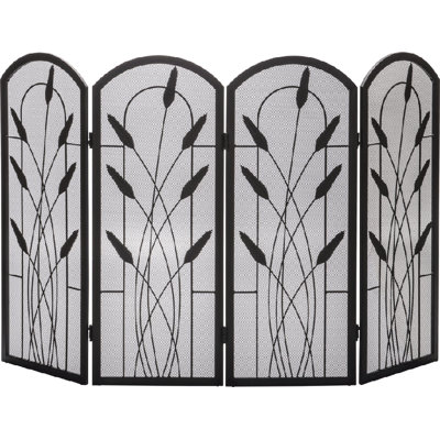 Linett 4 Panel Steel Fireplace Screen