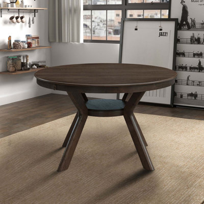 Table de salle à manger moderne et ronde pour 4 à 6 personnes, parfaite pour les réunions de famille et les petits espaces, design durable et élégant