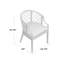 Fauteuil demi-tonneau l 22,3 po