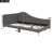 Twin Size Upholstered Daybed With Headboard And Armrest, Support Legs, Grey-806877879-806877877