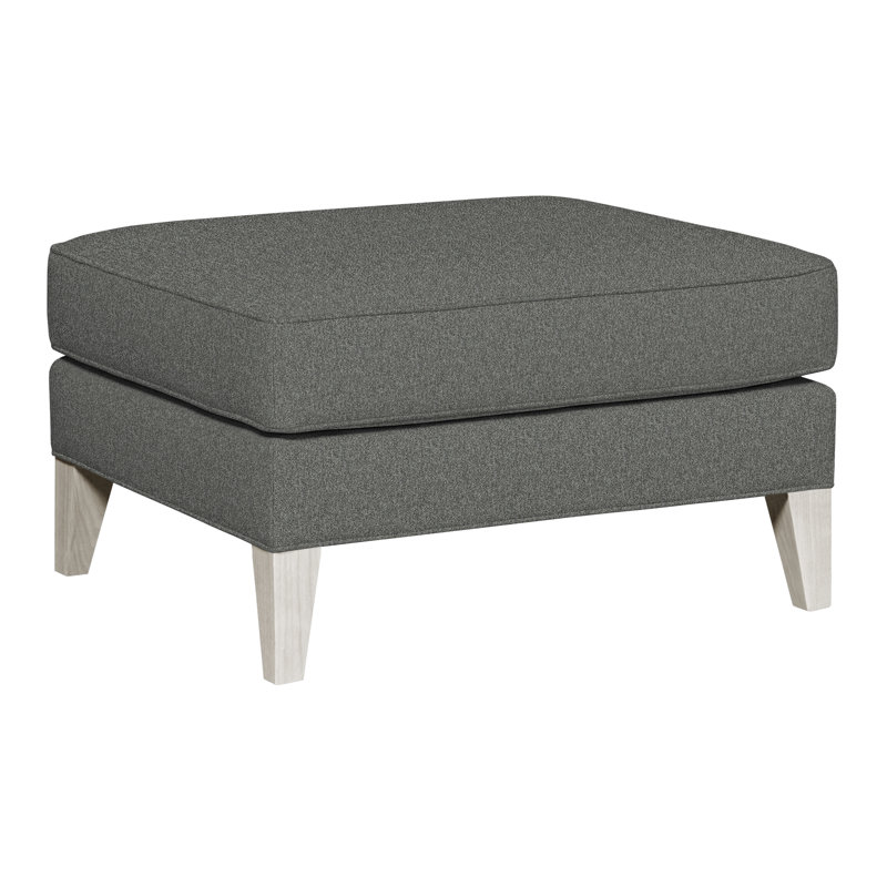 Burlingame Upholstered Ottoman, Casa Blanca, Ian Pewter