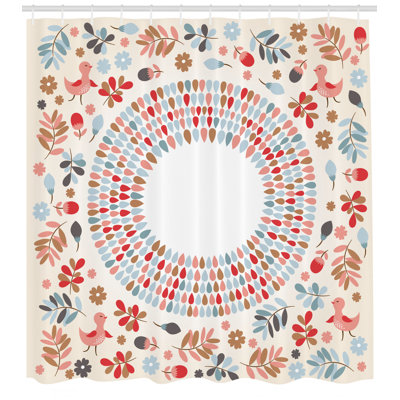 Shower Curtain with Hooks Included