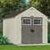 Suncast Outdoor Vanilla 8 ft. W x 10 ft. D Resin Storage Shed