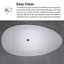 67 po X 35 po Baignoire de trempage autoportante à surface solide en blanc brillant