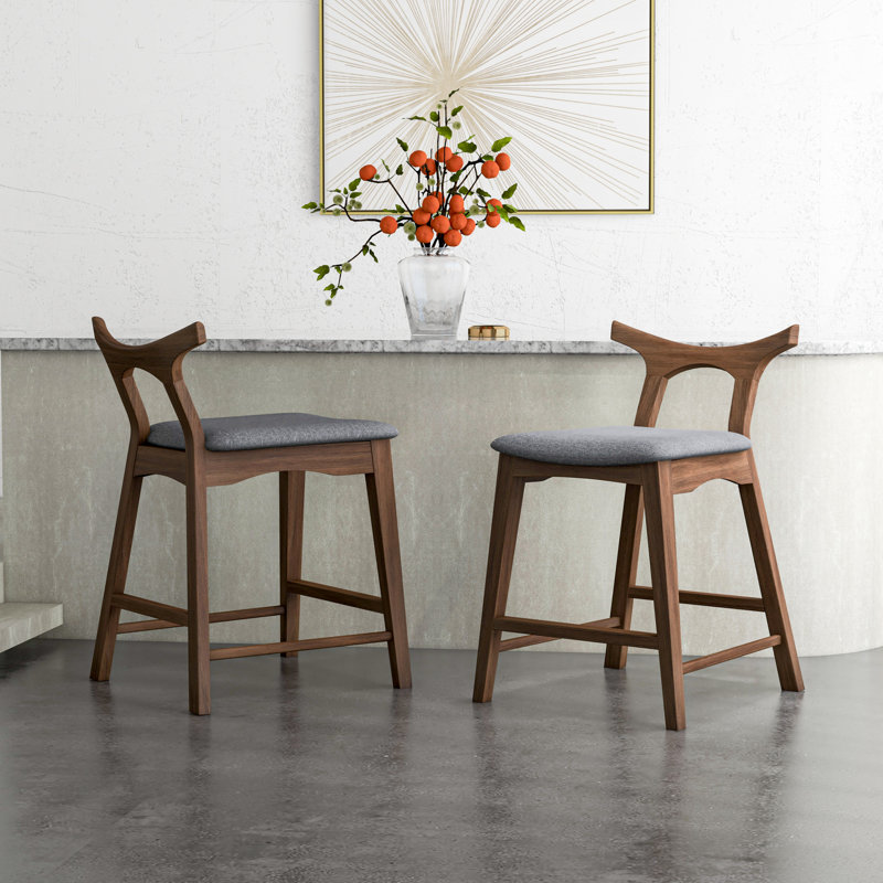 Tabouret de comptoir rembourré Anastasi