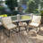 Ensemble bistro 3 pièces avec table basse Boho et 2 chaises avec coussins et coussins-110257865