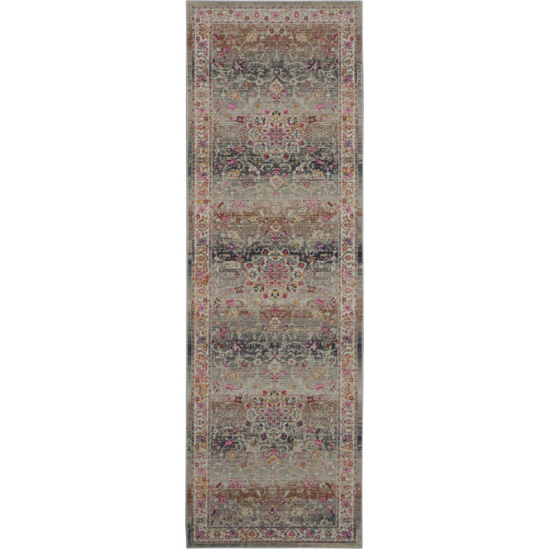 Lowndes Oriental Indoor Rug, Runner 2'4" x 8'