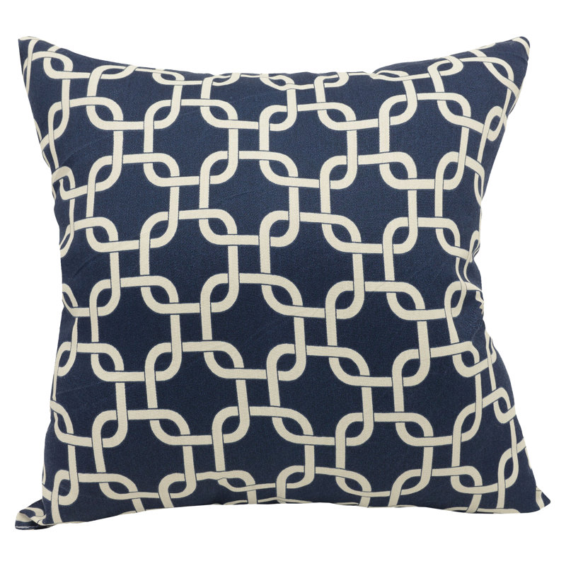 Coussin en coton Links, Grand, Mauve