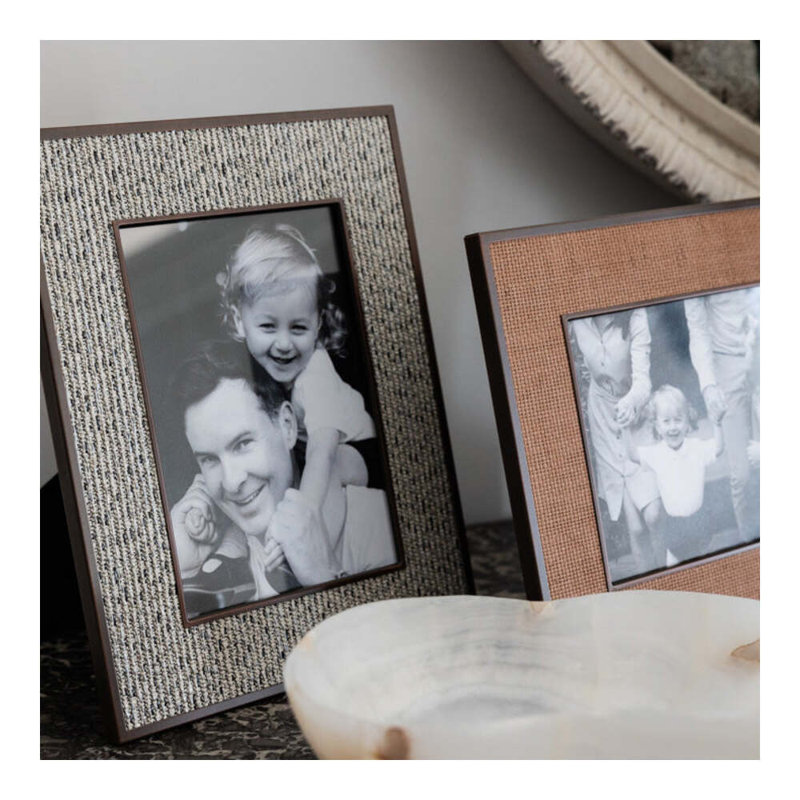 Rattan Picture Frame, Almond