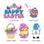 5Pcs Joyeuses Pâques