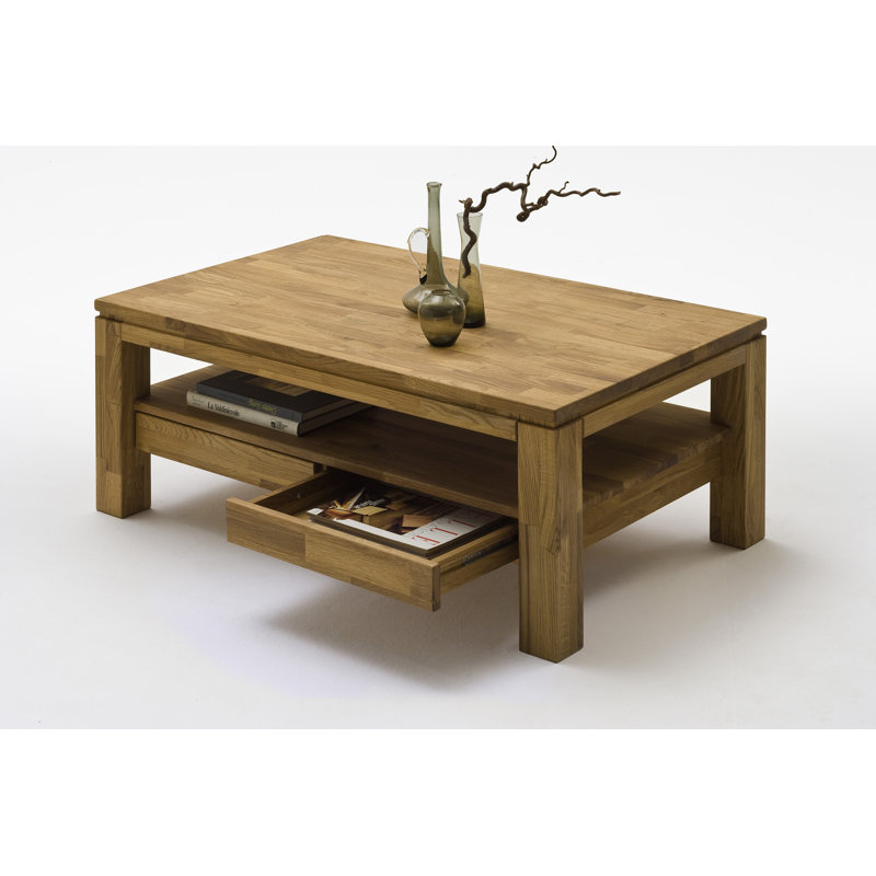 Burhardt Coffee Table with Storage, Beech Heartwood
