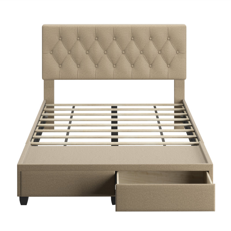 Structure de lit tapissier Salerno, Coquille d'oeuf, Grand