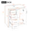 Meuble-lavabo chic avec lavabo en céramique durable et espace de rangement abondant-1161905217