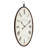 Immanuel 36'' H Oval Metal Wall Clock 