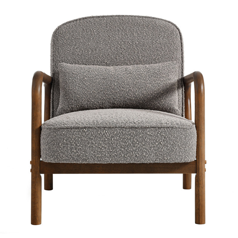 Fauteuil Charlie Boucle, Tissu taupe