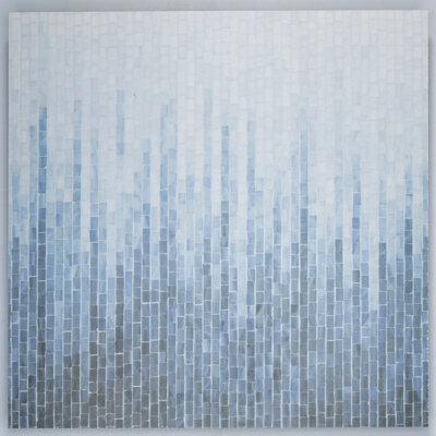 SAMPLE - Tavira Ceramic Tile for Floor & Wall in Dark/Light Blue and Grey