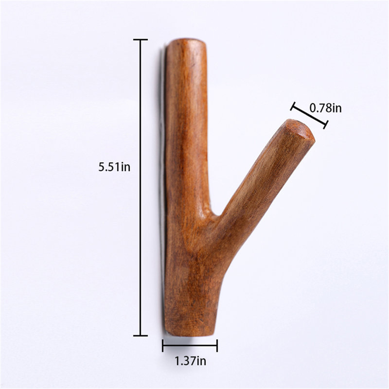 Branchout Solid Wood Hook Rack