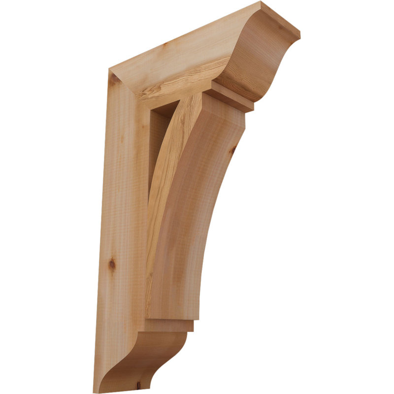 Thorton Traditional Bracket, Western Red Cedar (Smooth), 30"H x 5.5"W x 18"D