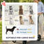 Poussette pour grands chiens jusqu'à 30 kg (66 lb) avec suspension à ressorts tout-terrain, poignée réglable à 8 positions, grise-134673280