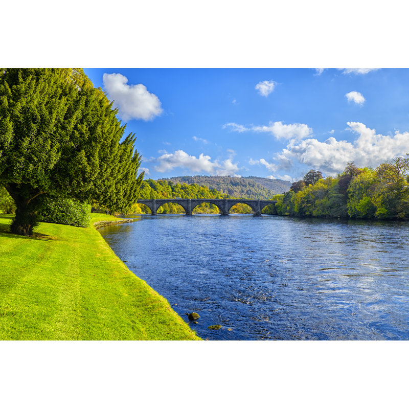 River Tay At Dunkeld - Wrapped Canvas Print, 30cm H x 46cm W