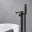 42 Robinet de baignoire autoportante à poignée unique 7/8 po avec pomme de douche à main-111704719