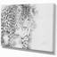 «Black and White Leopard», reproduction d'art sur toile tendue-29496495