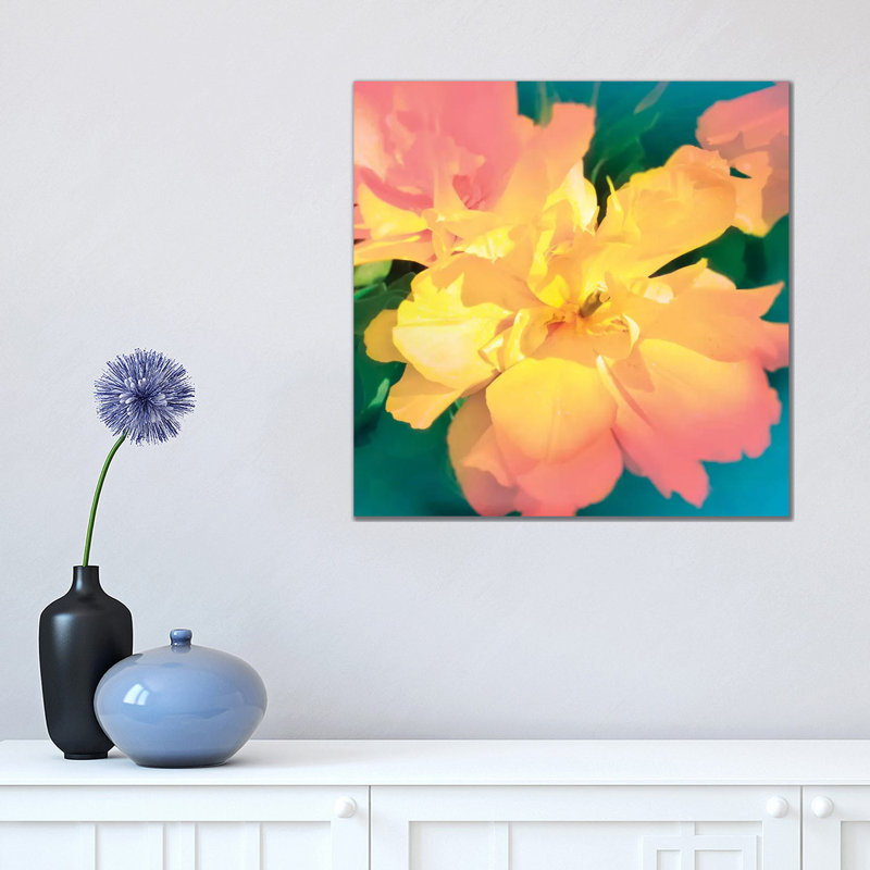 Electric Flower by Beli - Wrapped Canvas Print, 45.72 cm H x 45.72 cm W x 1.91 cm D