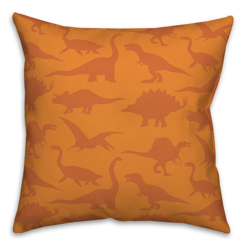 Housse de coussin carrée/insert, Orange / orange