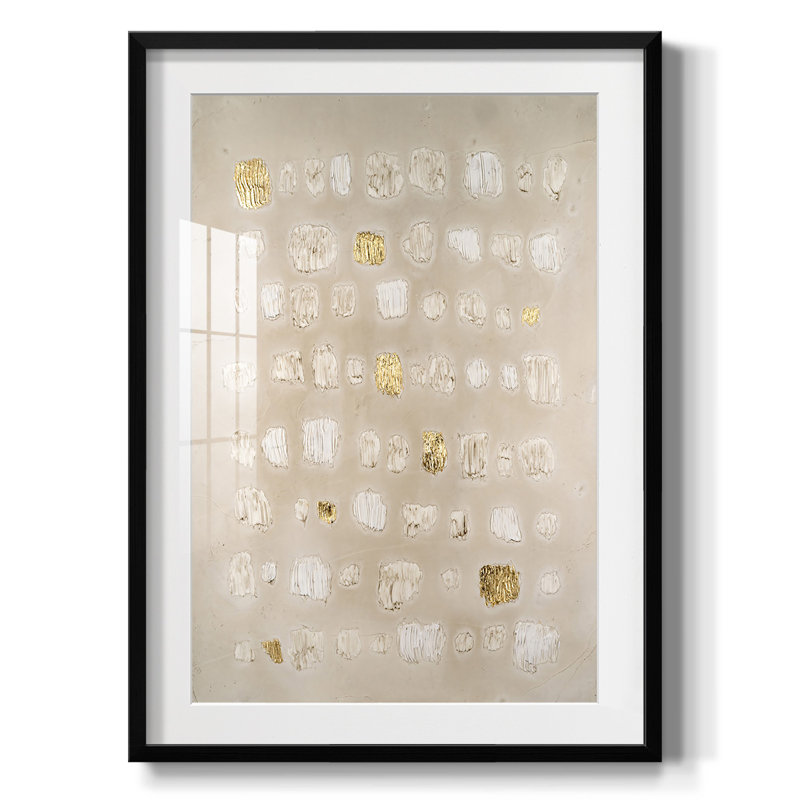 Embellished Cobblestone II -Framed Print, 28.5" H x 20.5" W, Black