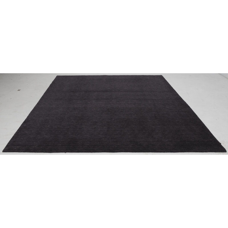 Hand Loomed Area Rug in Black