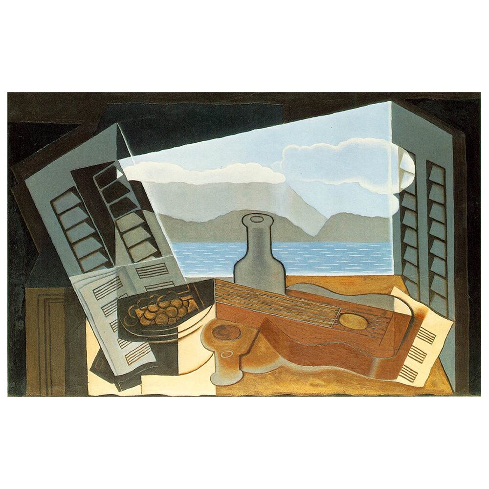 Leinwandbild Das offene Fenster von Juan Gris