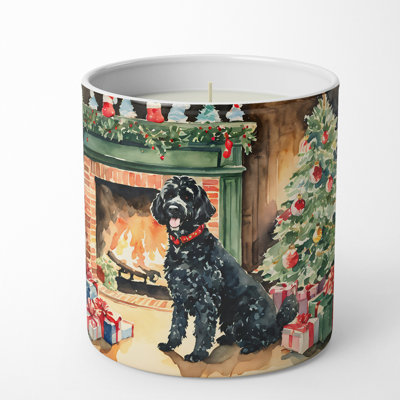 Christmas Tree Scented Tumbler Candle with Ceramic Holder
